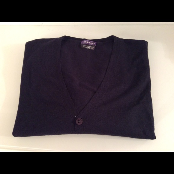 LONGCHAMP PARIS Knit Cardigan XXL- Brand New - Picture 1 of 5